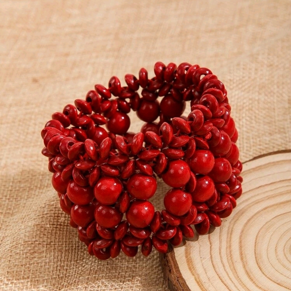 Red Beaded Bracelet